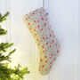 Strawberries Linen Stocking, thumbnail 1 of 5