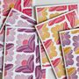 Sunrise Floral Linocut Notecards Set Of Eight, thumbnail 7 of 7