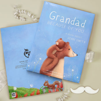 Personalised Grandad Book 'Because Of You', 9 of 9