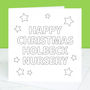 Happy Christmas Teacher Colour In Card, thumbnail 4 of 4