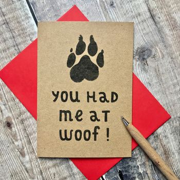 You Had Me At Woof Card, 2 of 2