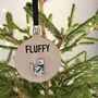 Personalised Wooden Pet Cat Bauble Tree Decoration, thumbnail 3 of 3