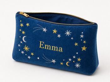 Personalised Embroidered Mothers Day Velvet Make Up Bag Accessories Pouch Gift, 12 of 12