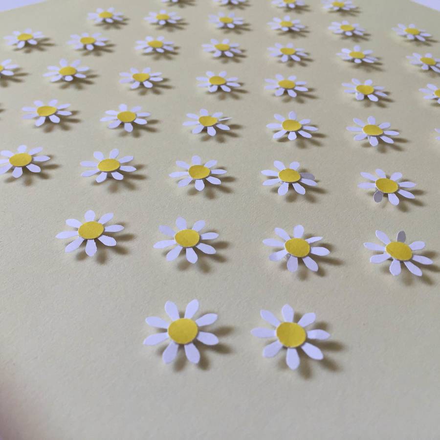 Original Daisy And Love Heart Wall Art By Frames Erika Original Daisy And Love Heart Wall Art