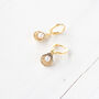 Gold Plated Shell Earrings, thumbnail 9 of 10