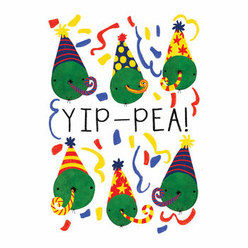 'Yip Pea' Congratulations Card, 5 of 5