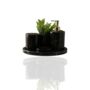 Black Marble Bathroom Set With Round Tray – Four Piece, thumbnail 2 of 2