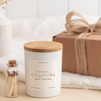 Grandma Christmas Candle Gift Set From Grandchild, 7 of 11