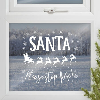 Merry Christmas Snow Window Sticker, 2 of 2