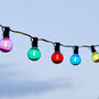 25 Multi Coloured Plug In Outdoor Festoon Lights, thumbnail 2 of 4