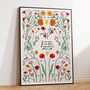 All Too Well 'It Was Rare, I Was There' Taylor Swift Typography And Flower Art Print, thumbnail 4 of 7