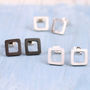 Square Stud Earrings. Geometric Jewellery, thumbnail 1 of 9