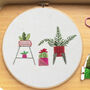 Botanical Houseplants Embroidery Kit, thumbnail 3 of 5
