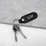Handmade Personalised Special Date Leather Fob Keyring, thumbnail 2 of 6