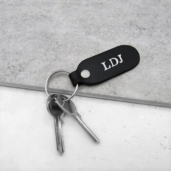 Handmade Personalised Special Date Leather Fob Keyring, 2 of 6