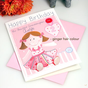 Personalised Rag Doll Relation Birthday Card, 9 of 11