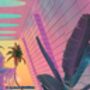 Canvas Retro 80s Vaporwave Aesthetic Wall Art, thumbnail 4 of 5