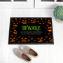 Personalised Halloween Beware Indoor Doormat, thumbnail 1 of 4