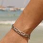 Silver Paperclip Chain Bracelet Adjustable Gift, thumbnail 8 of 8