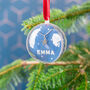 Personalised Star Necklace Christmas Bauble, thumbnail 2 of 4