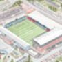 Crystal Palace Fc Selhurst Park Stadium Print, thumbnail 2 of 3