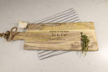 Personalised 'Celebration' Mango Wood Serving Board, 2 of 3