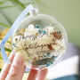 Engagement Floral Glass Bauble Hanging Decoration, thumbnail 6 of 6