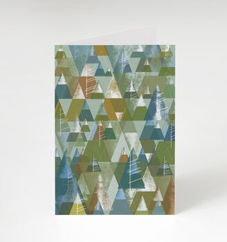 Geometric Tree Pattern Greeting Card Father's Day, 2 of 3