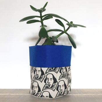 Shakespeare Fabric Pot. Planter, 6 of 7