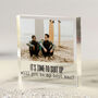Personalised Best Man Proposal Acrylic Block, thumbnail 1 of 3