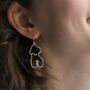 Freya Recycled Silver Earrings, thumbnail 1 of 6