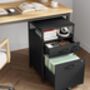 Filing Cabinet On Wheels With Two Lockable Drawers, thumbnail 3 of 12