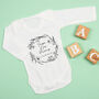 Personalised First Mother's Day Wildflower Bodysuit, thumbnail 3 of 9