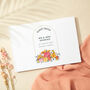 Bright Flowers Linen Wedding Guest Book, thumbnail 1 of 4