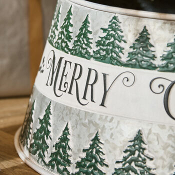 Merry Christmas Metal Tree Skirt, 2 of 4