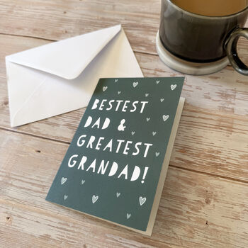 Best Dad And Greatest Grandad, Father's Day Card, 2 of 6