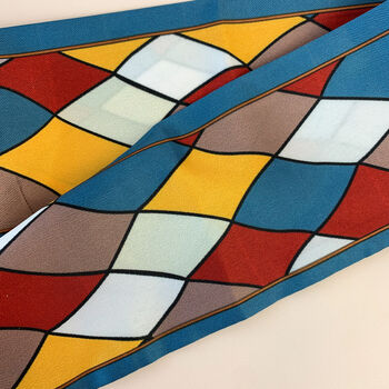 Harlequin Print Scarf Glasses Chain, 4 of 4
