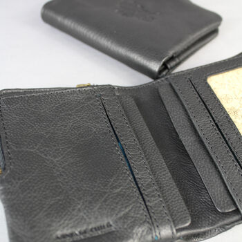 'Lander' Men's Leather Bi Fold Wallet In Black, 12 of 12
