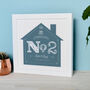 Personalised New Home House Number Mounted Print, thumbnail 2 of 5