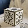 Facial Tissues Cover Box Wood Inlay, Guest Room Decor, thumbnail 5 of 12
