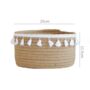 Wicker Storage Basket With Tassel Design, thumbnail 5 of 5