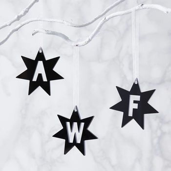 Initial Star Personalised Decoration, 3 of 9