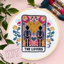 'The Lovers' Tarot Cross Stitch Kit, thumbnail 1 of 3