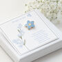 Forget Me Not Flower Enamel Pin, thumbnail 2 of 11