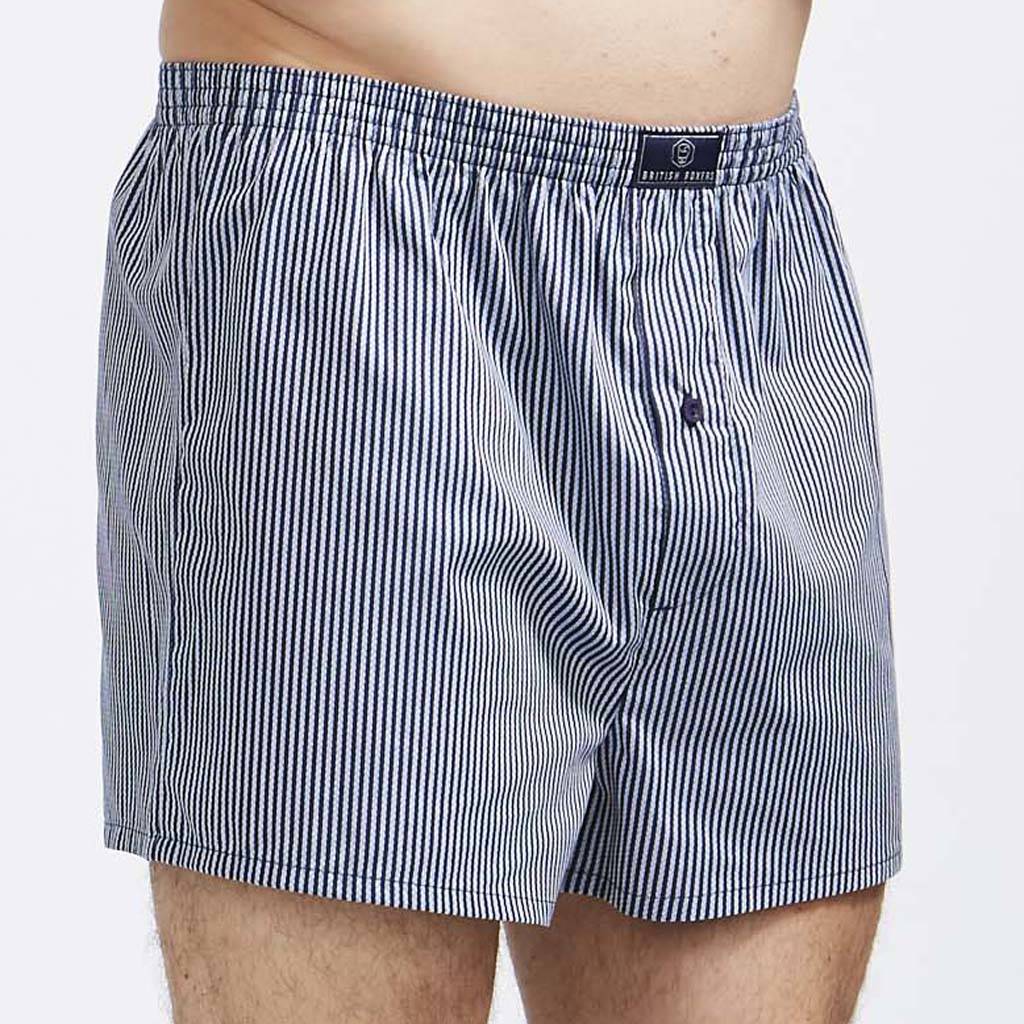 British Boxer Shorts In Minster Stripe By BRITISH BOXERS ...