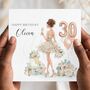 Pink 30th Birthday Card For Her, Daughter, Granddaughter, Friend, thumbnail 1 of 2