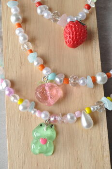 Handcrafted Gemstone Necklaces With 3D Pendants, 2 of 6