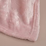 Personalised Dusty Pink Floral Blanket, thumbnail 6 of 6