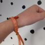 Stay Strong Wristband Ribbon Bracelet, thumbnail 3 of 6