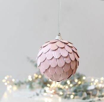 Scalloped Paper Christmas Tree Decoration, 2 of 3
